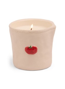 BIS0801EU Bistro 226g Tomato Embossed Ceramic Candle Paddywax - Heirloom Tomato Boxed